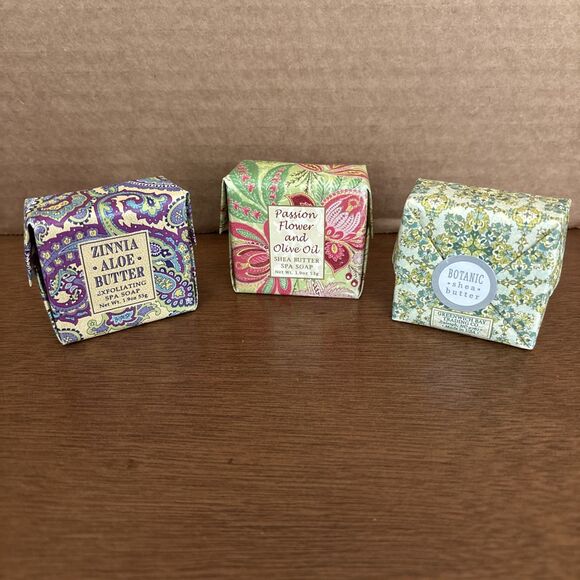 Greenwich Bay Trading Soaps-3 & Candle Artisan Vegetable Wax Lemon Verbena - Picture 2 of 11